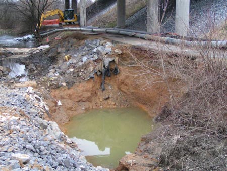 Sinkhole Threatens Water Supply