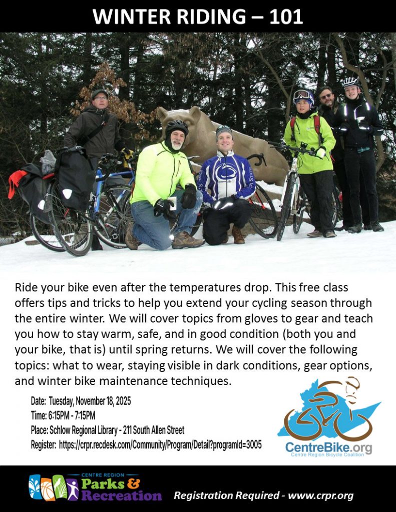 Winter Riding 101 @ Schlow Centre Region Library