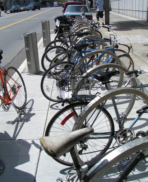 Bike Parking Lot on Allen Street