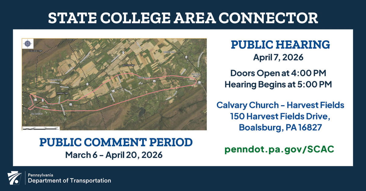 Public Hearing for State College Area Connector Project